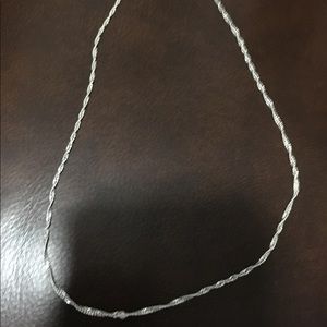 Sterling Silver 16 Inch Rope Chain Stamped Italy